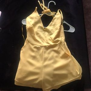 Yellow Fashion Nova Romper